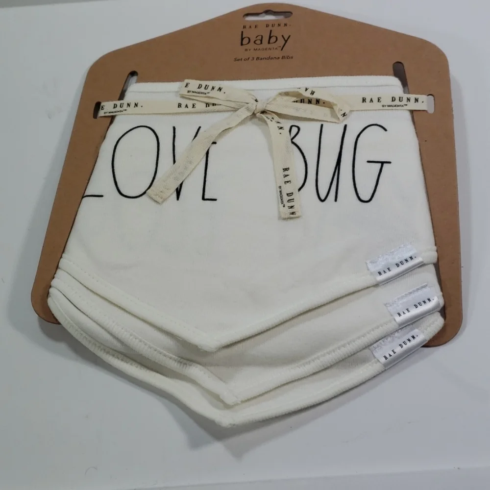 Rae Dunn - Set of 3 Bandana Bibs.